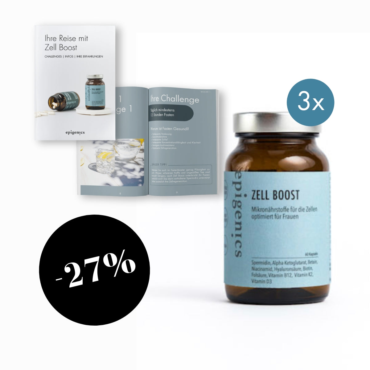 Zell Boost Nahrungsergänzungsmittel Vitamin K2 | Epigenics