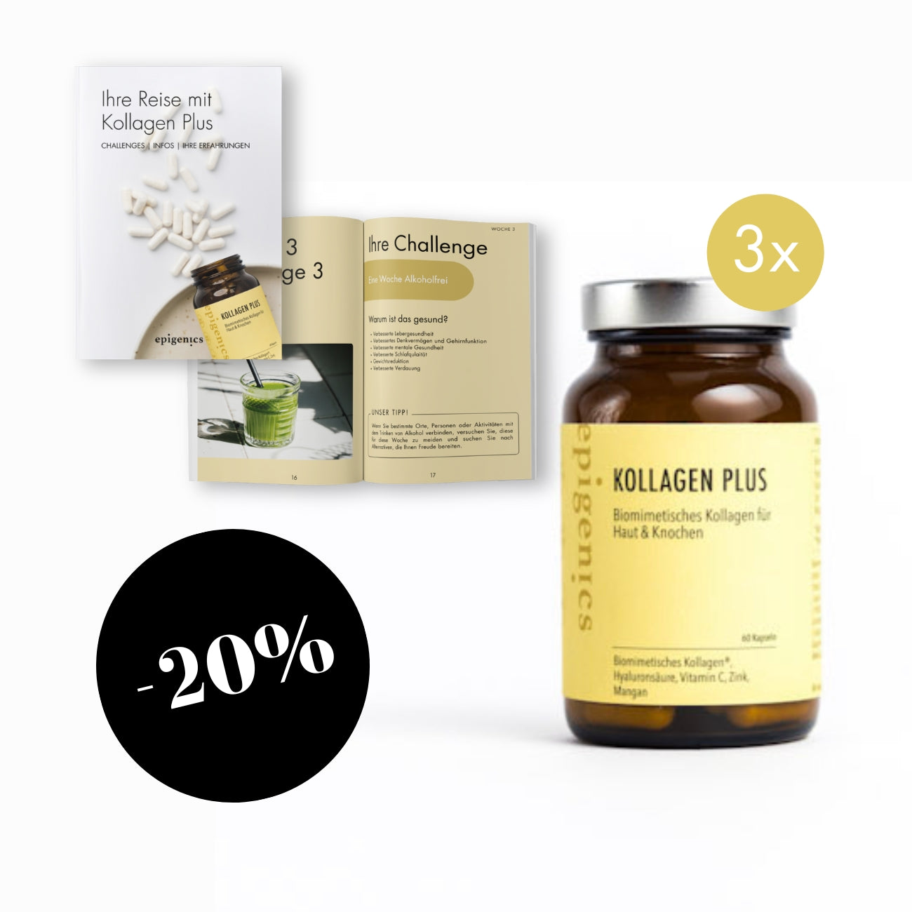 Kollagen Plus | Tägliche Nährstoffe, Anti-Aging-Routine | Epigenics