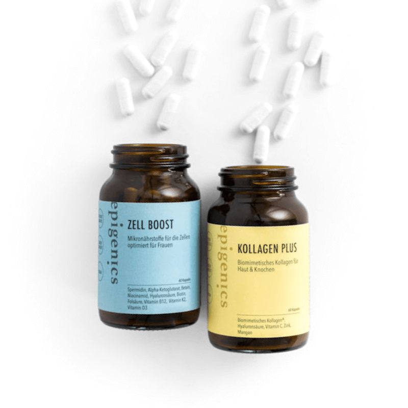 Zell Boost + Kollagen Plus – Täglicher Nährstoffbedarf des Körpers | Epigenics