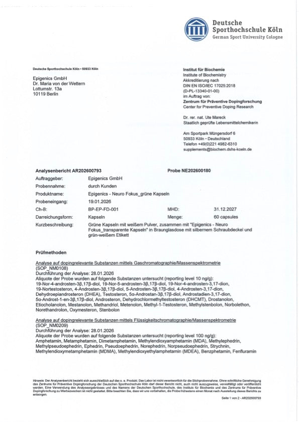 Kölner Liste Zertifikat